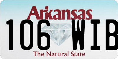 AR license plate 106WIB