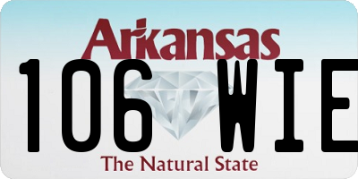 AR license plate 106WIE