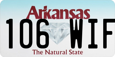 AR license plate 106WIF