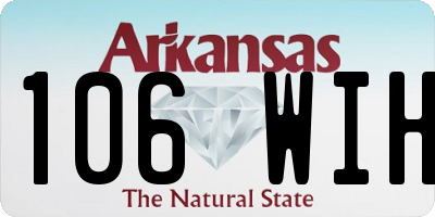 AR license plate 106WIH