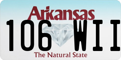 AR license plate 106WII