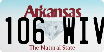 AR license plate 106WIV