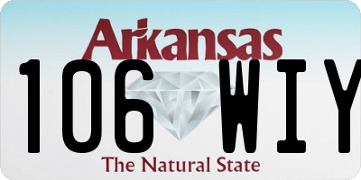 AR license plate 106WIY