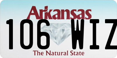 AR license plate 106WIZ