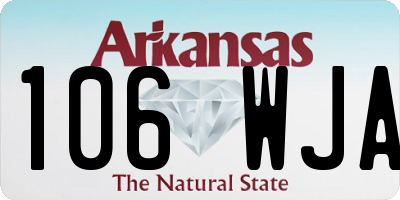 AR license plate 106WJA