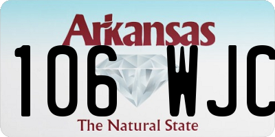 AR license plate 106WJC
