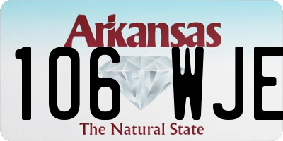 AR license plate 106WJE