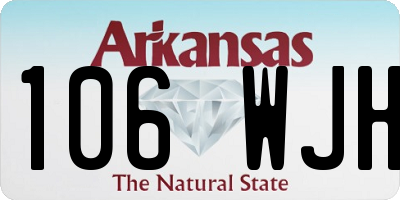 AR license plate 106WJH