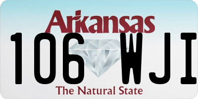 AR license plate 106WJI