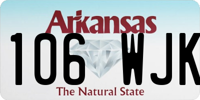 AR license plate 106WJK