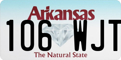 AR license plate 106WJT