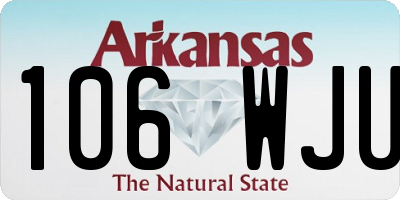 AR license plate 106WJU