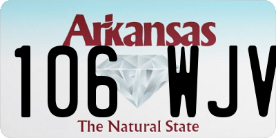 AR license plate 106WJV