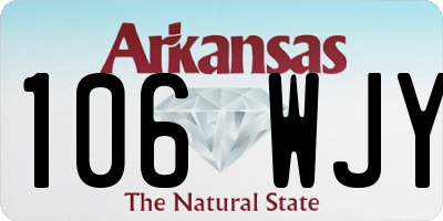 AR license plate 106WJY