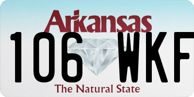 AR license plate 106WKF