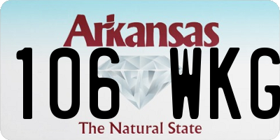 AR license plate 106WKG
