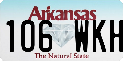 AR license plate 106WKH