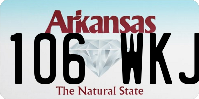 AR license plate 106WKJ