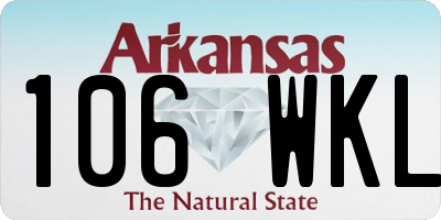 AR license plate 106WKL