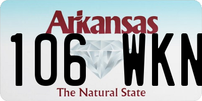 AR license plate 106WKN