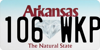 AR license plate 106WKP