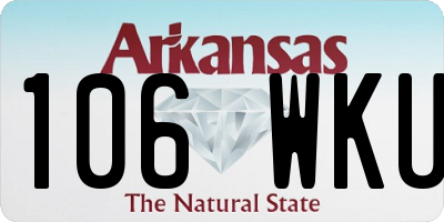 AR license plate 106WKU