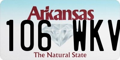 AR license plate 106WKV