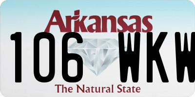 AR license plate 106WKW