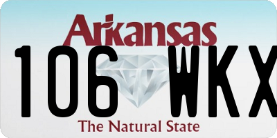 AR license plate 106WKX