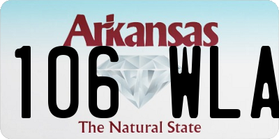 AR license plate 106WLA