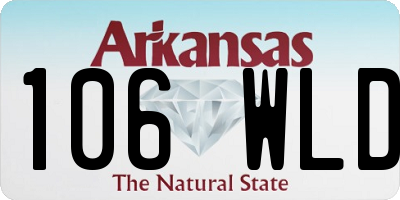 AR license plate 106WLD