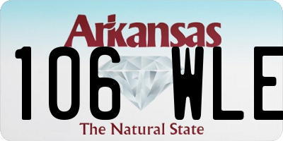 AR license plate 106WLE