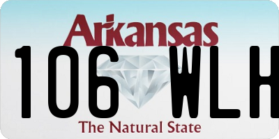 AR license plate 106WLH