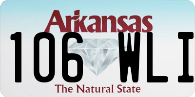 AR license plate 106WLI