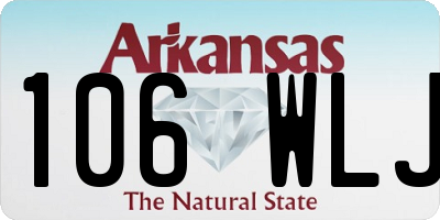 AR license plate 106WLJ