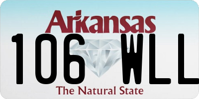 AR license plate 106WLL