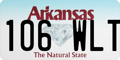 AR license plate 106WLT