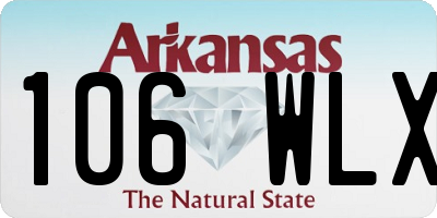AR license plate 106WLX