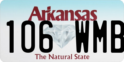 AR license plate 106WMB