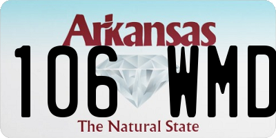 AR license plate 106WMD