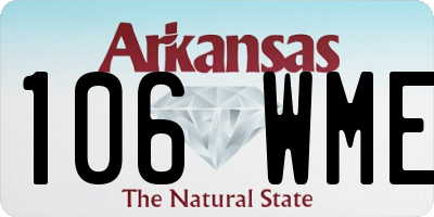 AR license plate 106WME
