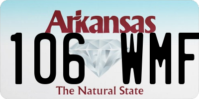 AR license plate 106WMF