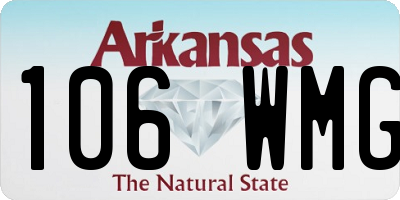 AR license plate 106WMG