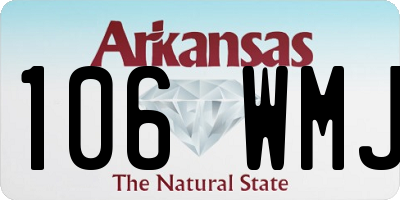 AR license plate 106WMJ