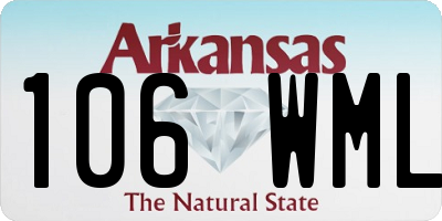 AR license plate 106WML