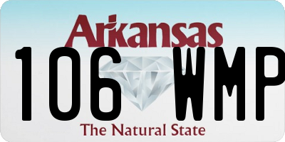 AR license plate 106WMP