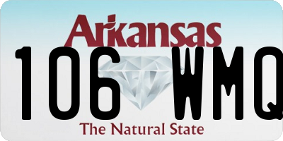 AR license plate 106WMQ