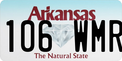 AR license plate 106WMR