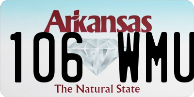 AR license plate 106WMU