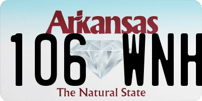 AR license plate 106WNH